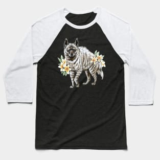 Striped Hyena with Frangipanis Baseball T-Shirt